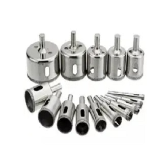 Kit 6 Brocas Serra Copo Diamantadas 25mm à 60mm com Rosca M14 Mármore, Granito, Concreto, Cerâmica para Uso Profissional - Scar Ferramentas